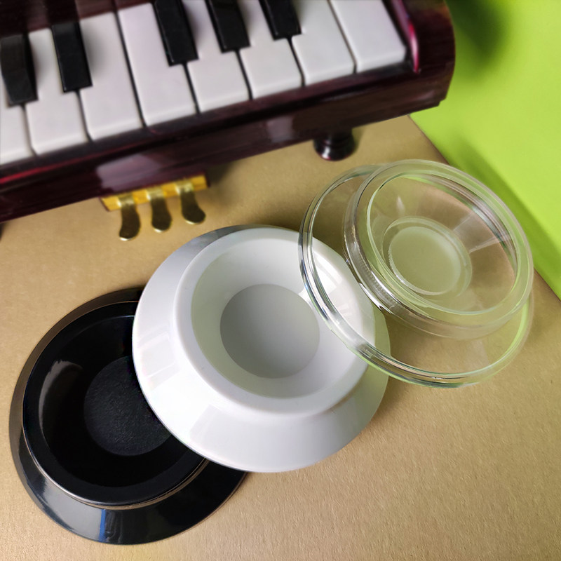 Acrylic piano foot pad vertical floor protection pad static sound insulation noise reduction anti-skid pad full set of four