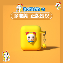  Bluetooth headset Doraemon suitable for Huawei wireless apple oppo binaural xiaomi vivo Android universal original ladies 2021 new half-in-ear girls cute cartoon