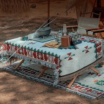 Spring outing mat picnic mat ethnic style lunch break blanket shawl cover blanket outdoor picnic tablecloth camping ground mat sofa towel