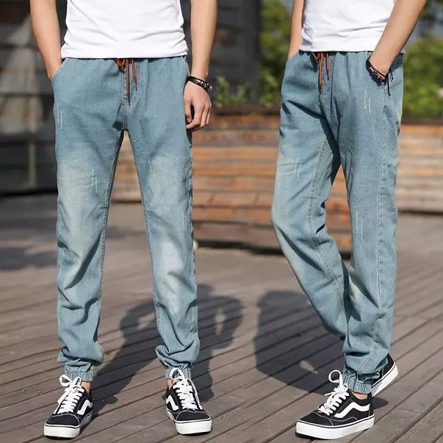 Mùa thu và mùa đông chân quần jeans nam cộng với phân bón XL chân đàn hồi quần quần legging thu nhỏ quần legging shop đồ nam
