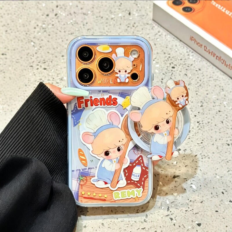 Korean Ins Cartoon Spoon Pixar Magnetic Stand Suitable for iPhone 17 Pro Max Phone Case Apple 15 Pro New Model 16 Double-Layer 13 Female 14 Detachable Frame 15 Anti-Drop Protective Cover Korean Ins Cartoon Spoon Pixar Magnetic Stand Suitable for iPhone 17 Pro Max Phone Case Apple 15 Pro New Model 16 Double-Layer 13 Female 14 Detachable Frame 15 Anti-Drop Protective Cover