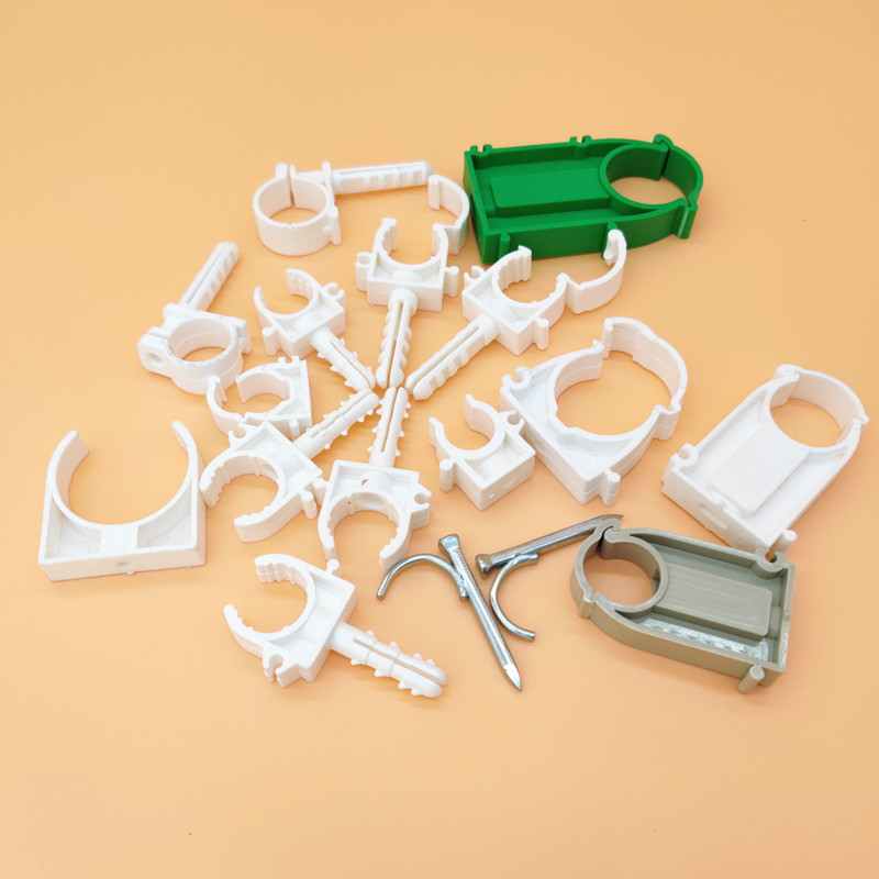 PPR tube card 25 tube card 32 plastic clip 20 with foot and card 4 points with flatollen belt buckle platoon card 6 points full buckle card