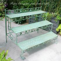 Shelf floor-to-ceiling iron flower pot balcony outdoor ladder Villa multi-storey flower stand layout courtyard outdoor garden