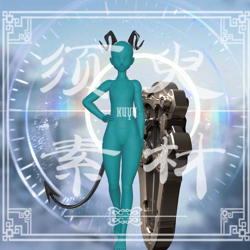 【Momentary】Wuthering Waves Zani Horn Tail Shield Special Effects Cosplay Post-Production Composite Png Image Material Pack