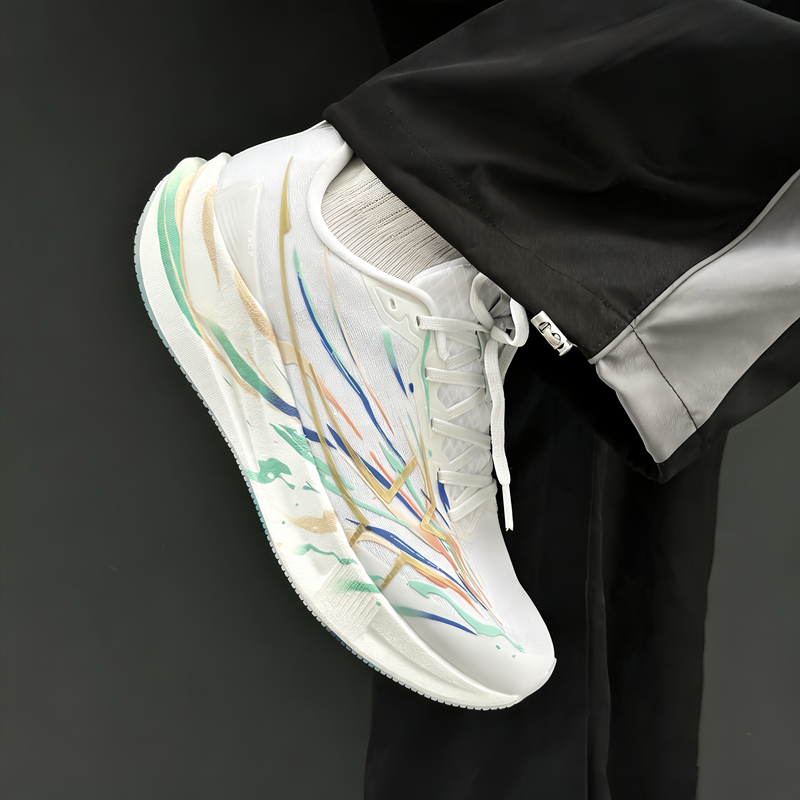 Xtep Two Thousand Kilometers Fifth Generation Lucky Color 2026 Spring/Summer New Product Physical Exam and Fitness Test Speed Running Shoes