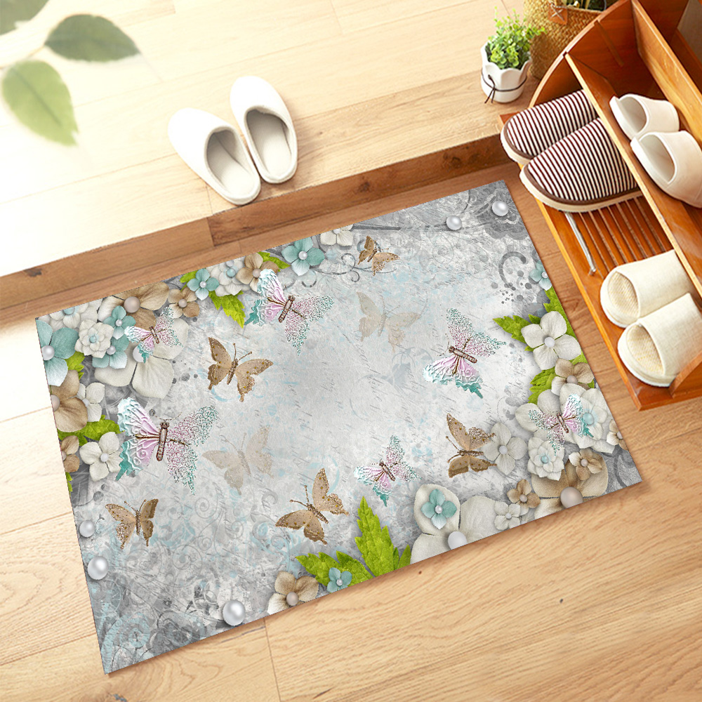 Da lộn tùy chỉnh 3D bằng đá cuội in thảm lối vào cửa tiền sảnh ban công cửa chống trượt thảm sàn - Thảm mua thảm trải sàn