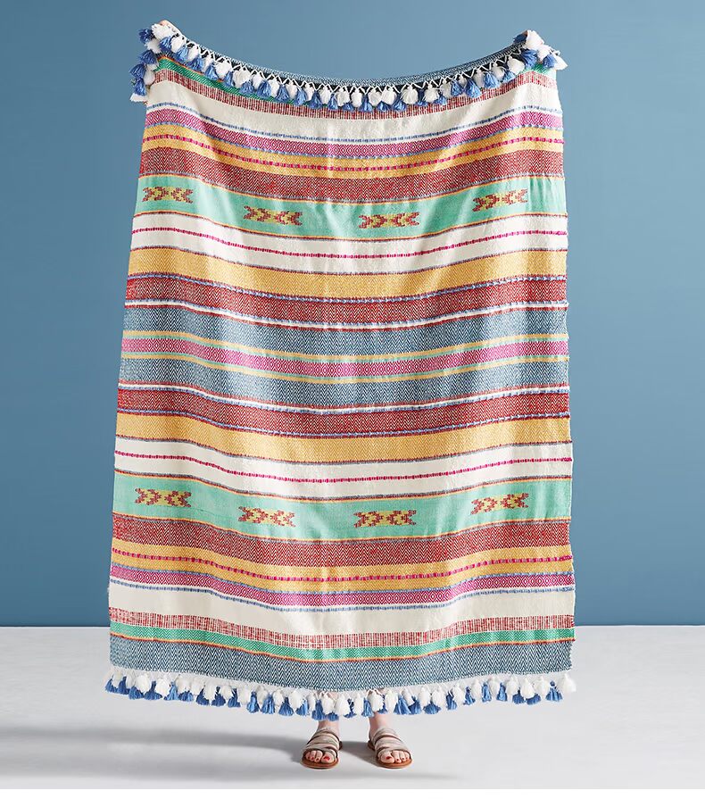 Anthropologie bohemian chần chăn nhà giản dị và thoải mái sofa chăn ngủ trưa chăn - Ném / Chăn mền nhung