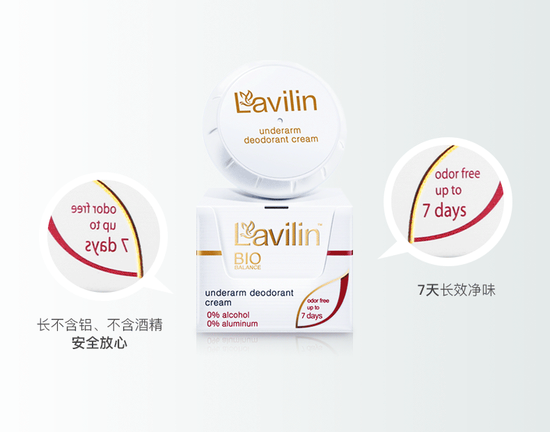 以色列进口 Lavilin腋下霜去狐臭腋臭 遇水不影响净味效果 图9