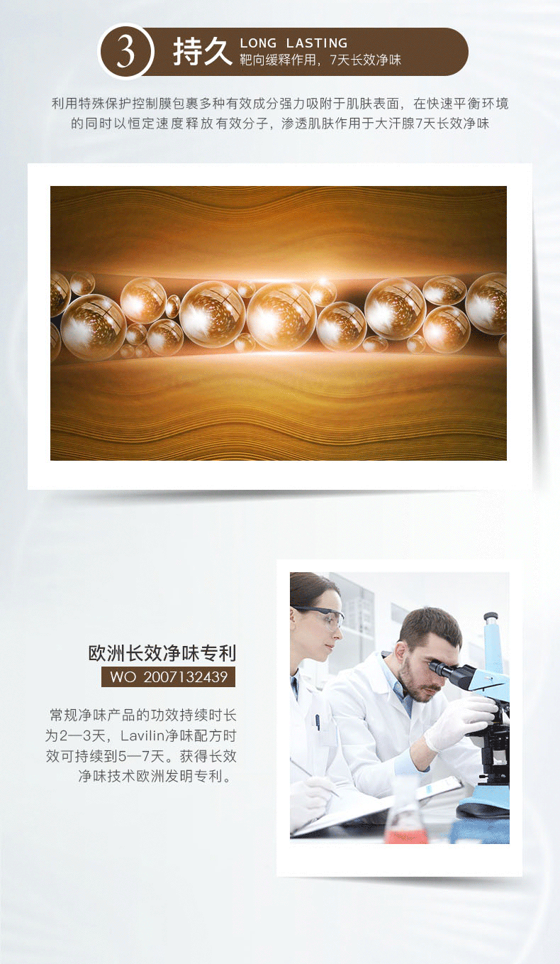以色列进口 Lavilin腋下霜去狐臭腋臭 遇水不影响净味效果 图6
