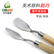 Gouache pigment scraper small shovel palette knife pigment picker gouache acrylic oil painting pigment color toning scraper flat tip tip