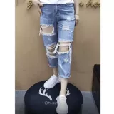 Tide, джинсы, штаны для отдыха, по фигуре, высокая талия, свободный прямой крой