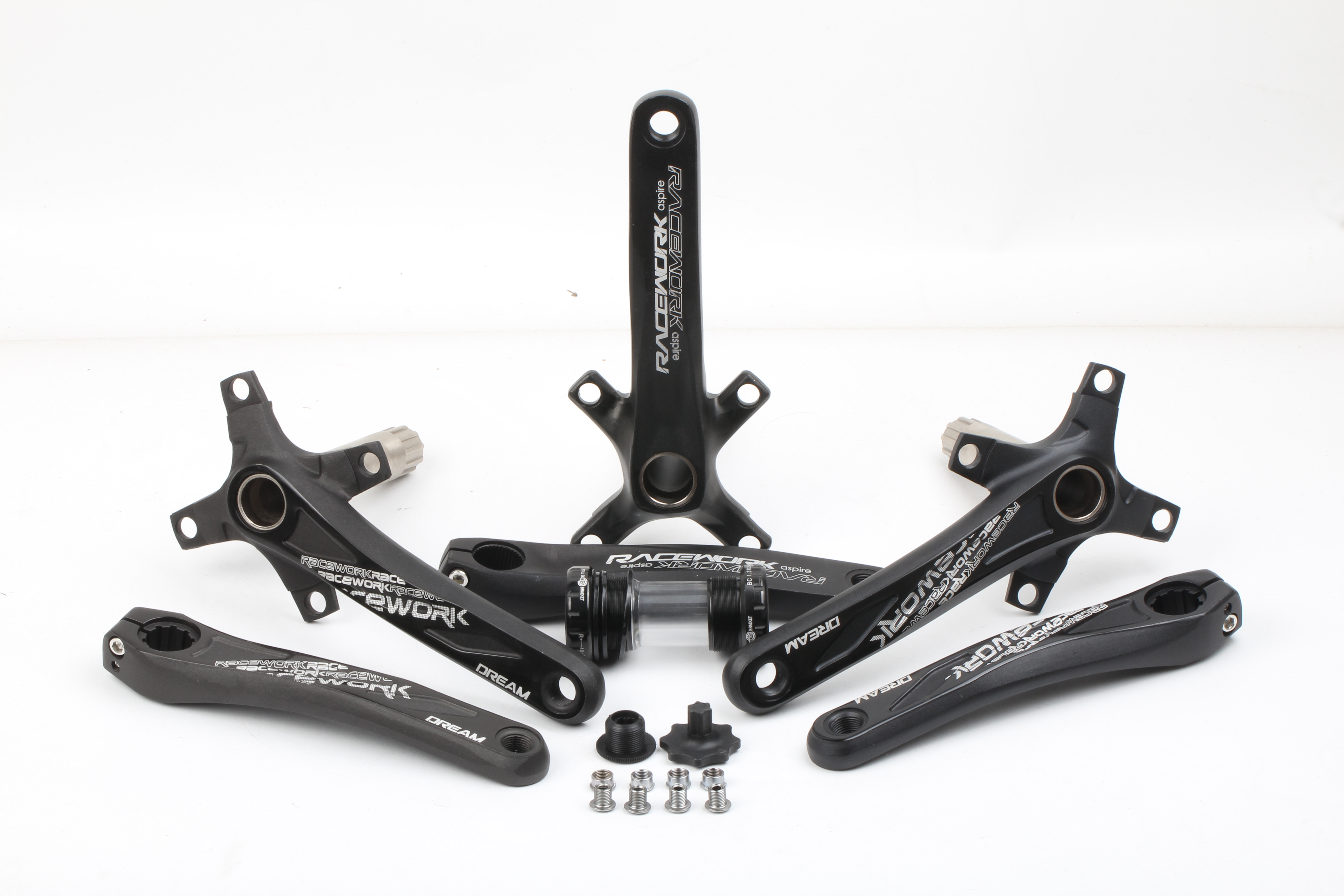 RACEWORK hollow one-piece crank shaft 9 10 11 Speed ​​Mountain 104BCD 170 172 5 175mm