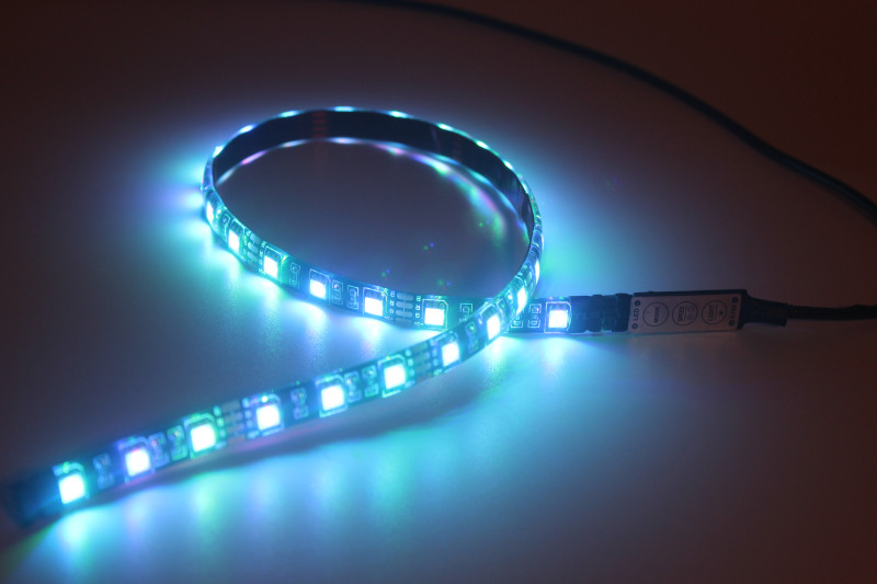 TV PC USB dải đèn LED với 5V nền trang trí ô nhiễm ánh sáng 5050 đèn màu RGB với sạc Po - USB Aaccessories đầu sạc micro usb