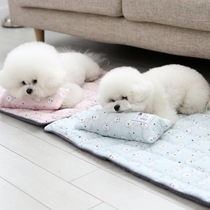 Spot South Korea ITS DOG pet dog dog kitty summer cool mat cool cushion Pillow Cooling Ice Mat bib