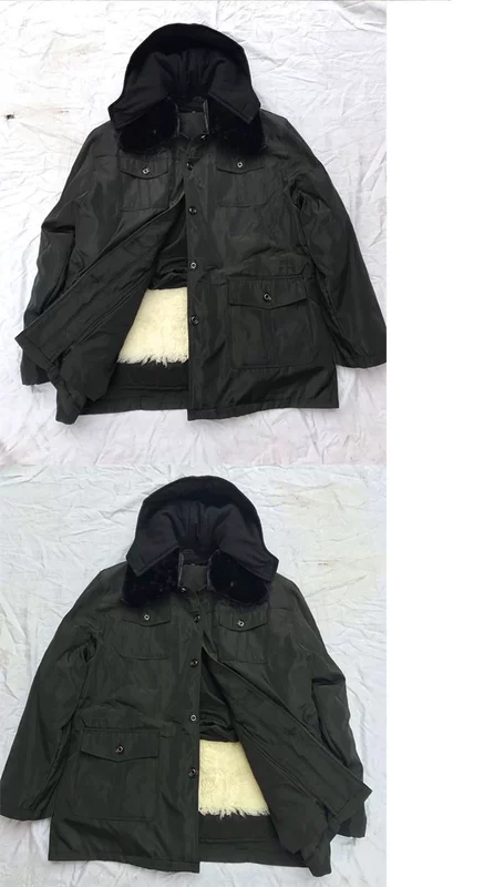 Lông một da cừu 袄 trung niên lông lông nylon da vượt qua da cừu lông áo măng tô nam