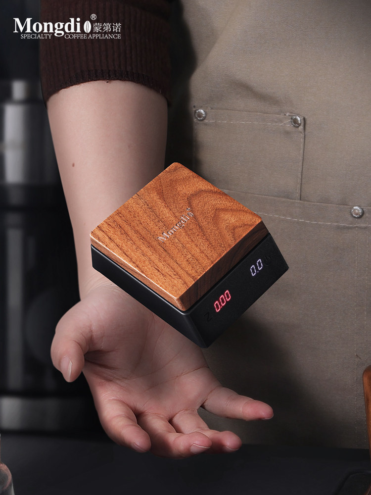 Mongdio Coffee Electronic Scale, Coffee Bean Scale, Special Electronic Scale for Italian Hand Brewing, Mini Portable Timing Device