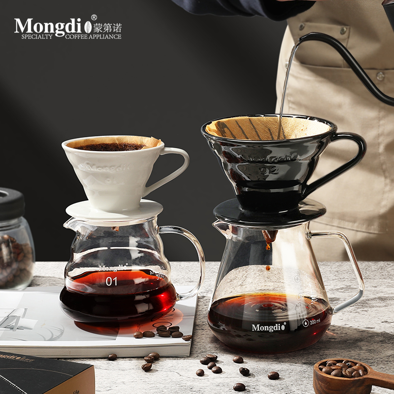 Ceramic Coffee Filter Cup Hand-Brewed Coffee Set Filter Funnel Coffee Powder Filter Mesh Outdoor Coffee Pot Filter