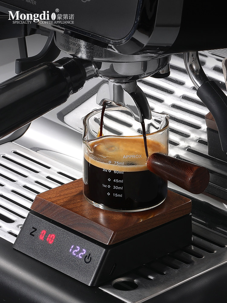 Mongdio Coffee Electronic Scale, Coffee Bean Scale, Special Electronic Scale for Italian Hand Brewing, Mini Portable Timing Device