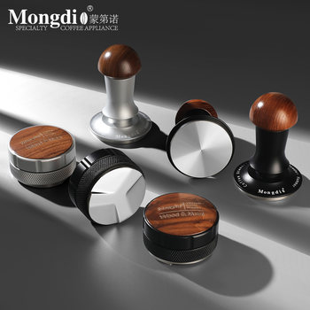 Mongdio Powder Distributor Tamper Stainless Steel Espresso Machine Accessories 51/58mm Coffee Tamper