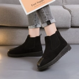 Martens, утепленные зимние удерживающие тепло короткие сапоги на плоской подошве, легко надевать, коллекция 2022