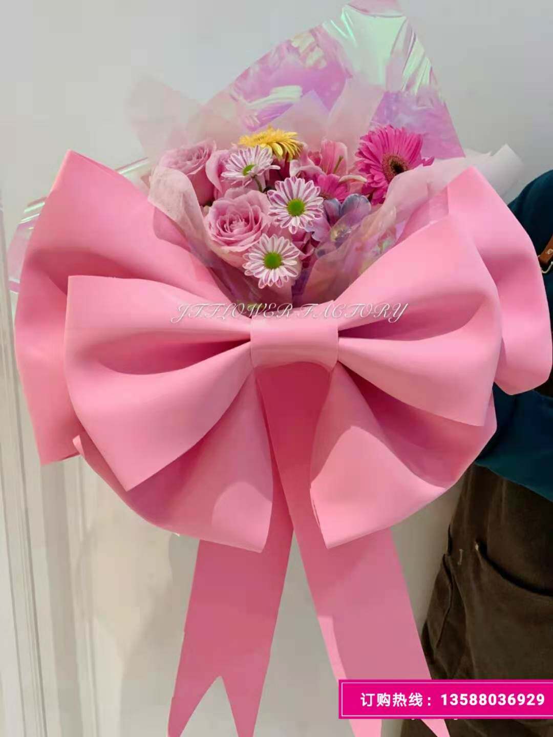 ins big butterfly knot material bag color eva foam new year shop window arrangement decorated sponge paper