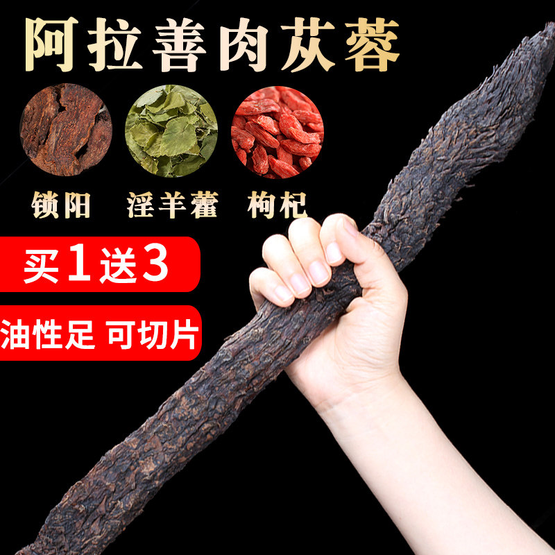 Cistanche whole root Inner Mongolia special class bubble tea water wild lock male Wort Leaf Powder Flagship Store Chinese Herbal Medicine