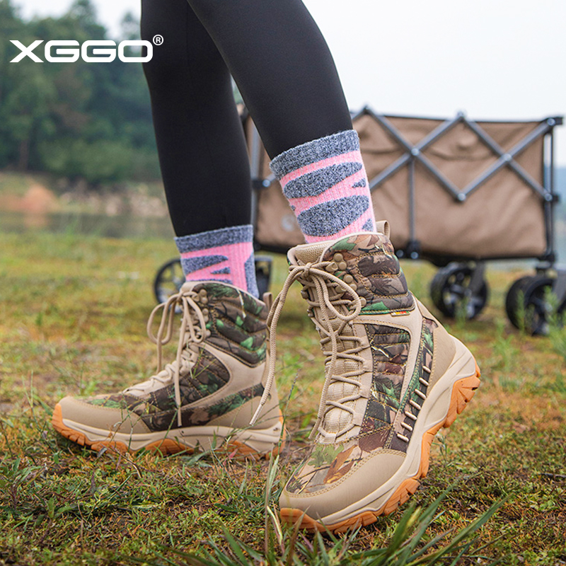 XGGO Professional Climbing Shoes Women Waterproof Non-slip Desert Tactical Boots Man Light Wear and abrasion outdoor travel Martin boots-Taobao