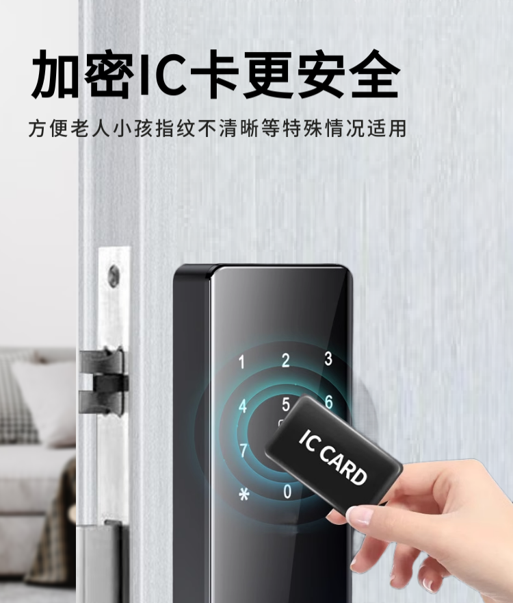 Электронный замок 木门指纹锁密码锁办公室家用室内木门智能锁电子锁公寓民宿密码锁 Cohe