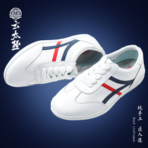 Cloud Tai Chi Soft Bull Leather Tire Bottom Tai Chi Shoes New Martial Arts Performance Practice Qigong Sports Shoes