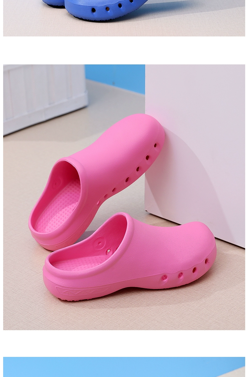 Zuanna operating room slippers for women hospital non-slip toe-toe slippers nurse shoes experimental hole shoes men's doctor surgical shoes