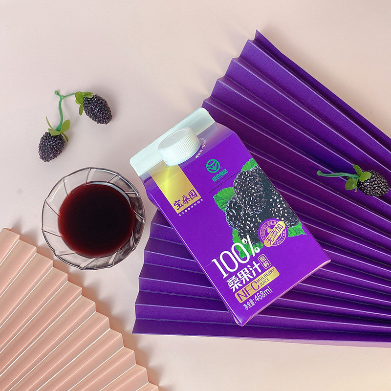 Bao Mulberry original juice NFC Mulberry raw juice pure mulberry juice pure mulberry juice no sugar juice drink 4 bottles