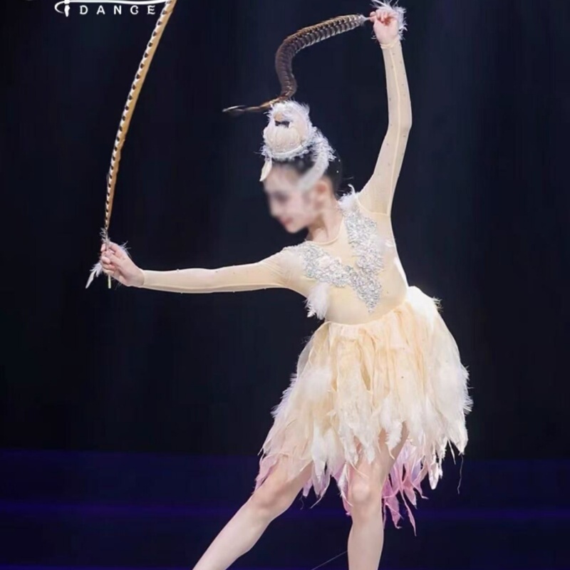 Children's Dance Performance Costumes, Dance Costumes Similar to Those Worn by the Character Yu Ling, Elegant Chinese Dance Costumes, Yu Ling's Ethereal Fairy Dance Exam Costumes