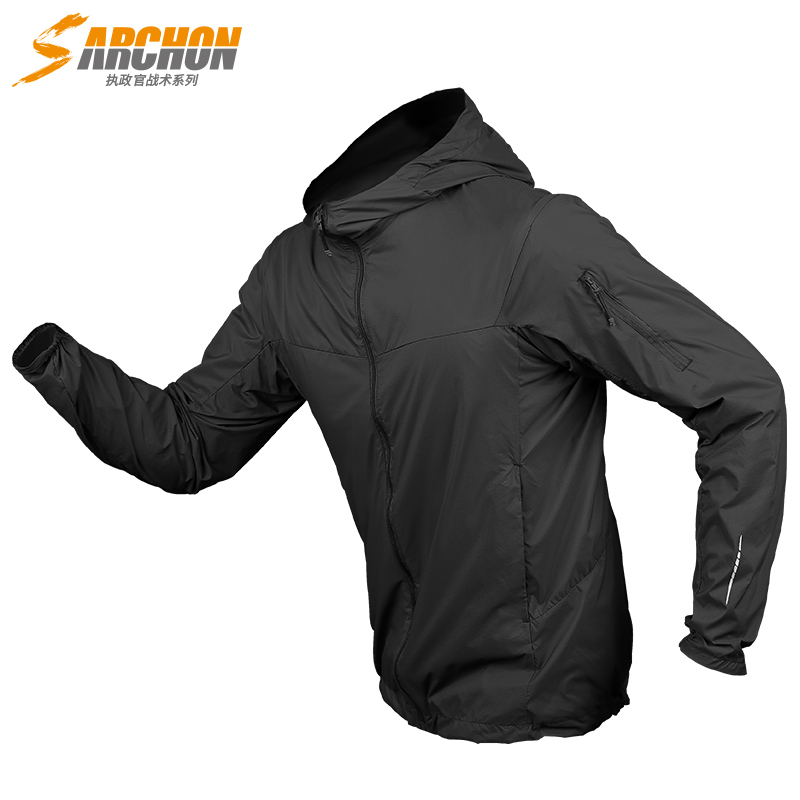The ruling officer outdoor summer men's thin air - breathable sunscreen - clothes multi - functional fast dry skin dress tactical clothing