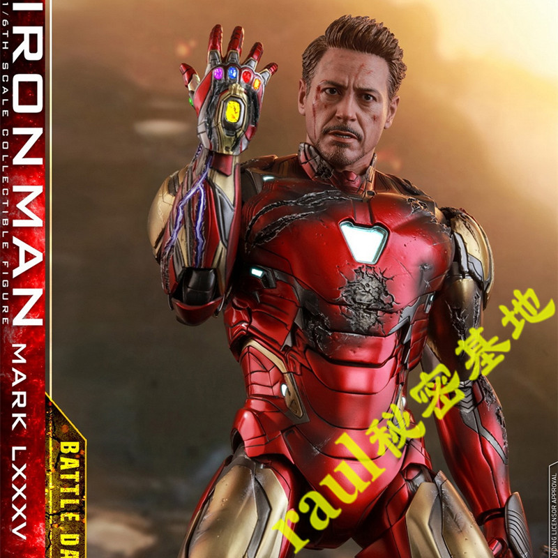 Hottoys in Stock 1/6 Ht Avengers 4 Battle-Damaged Iron Man Mk85 Alloy Vip Special Edition Mms543