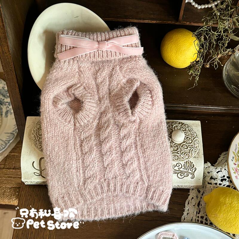 Dog Clothes Autumn and Winter New Pet Sweater Mohair Thickened Warm Clothing Yorkshire Maltese