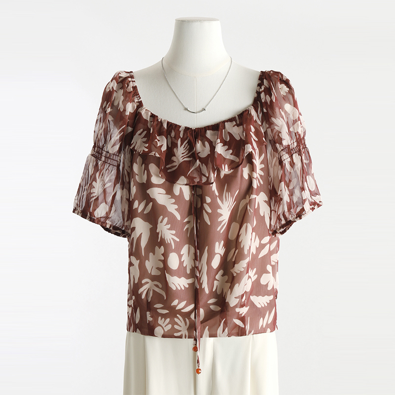 Best Series ● Authentic Outlet Brand Discount Women's Printed Chiffon Shirt Top 2026 Summer Best Series ● Authentic Outlet Brand Discount Women's Printed Chiffon Shirt Top 2026 Summer