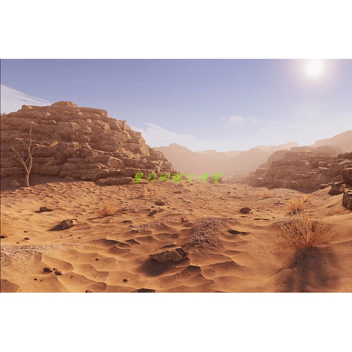 Unity Rockydesert 1.3 Built-In/Urp/Hdrp Rock Canyon, Sand Desert, and Terrain Scene