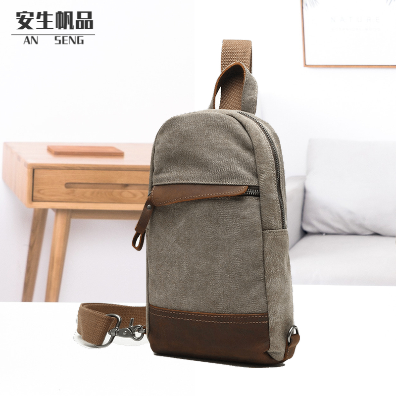UEFA Men's Chest Bag Casual Single Shoulder Bag Slanted Satchel Bag 2020 New wave Canvas Pockets Sport SHOULDER BAG