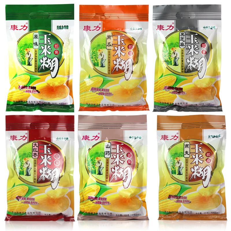 (No Cane Sugar Added) Northeast Pumpkin Corn Burnt and burnt Cooked Meal Powder Nourishing Stomach breakfast porridge Fast Food Eat Porridge