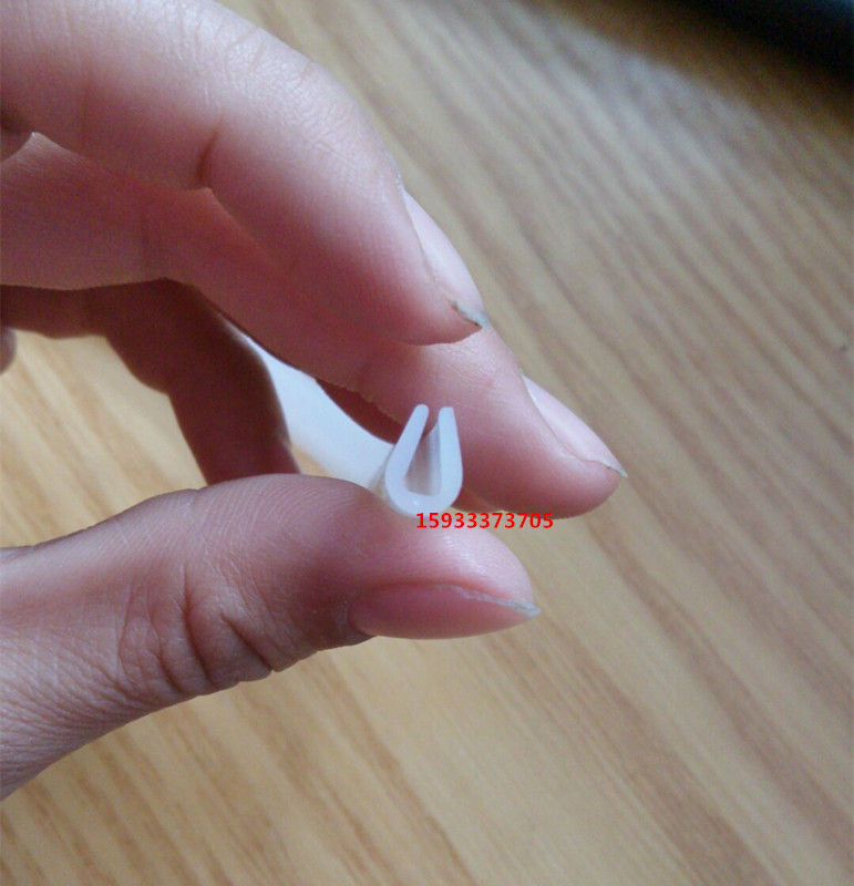 Silicone U type sealing roaster Oven Steam Cabinet Crashworthy Decorative glass fiber material Bar white transparent and high and low temperature resistance