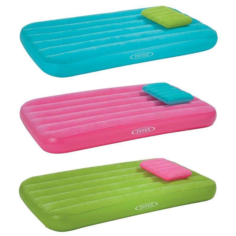 INTEX Single Child Home Inflatable Mattress Travel Bed Bedroom Outdoor Portable Thickened Camping Air Cushion Bed-Taobao