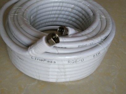 High-definition ground DTMB Beidou four-generation digital cable TV set-top box dedicated 15-meter cable British F head