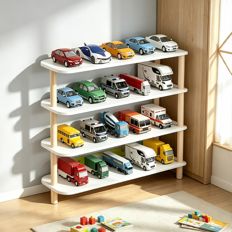 Toy Car Display Storage Rack Children's Car Toy Parking Lot Storage Rack Model Car Rack Small Car Display Rack