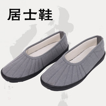 Lay Buddhist Shoes Zen Meditation Shoes Spring Summer and Autumn Breathable Non-Slip Monk Shoes Single Shoes Cloth Shoes Casual Shoes Mens and Womens Coffee Gray