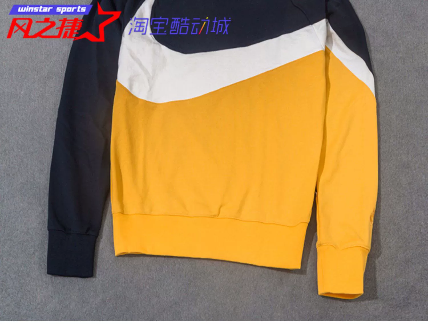  BIG SWOOSH áo len thể thao nam móc lớn áo thun AR3089-728-012-011-010 - Thể thao lông cừu / jumper