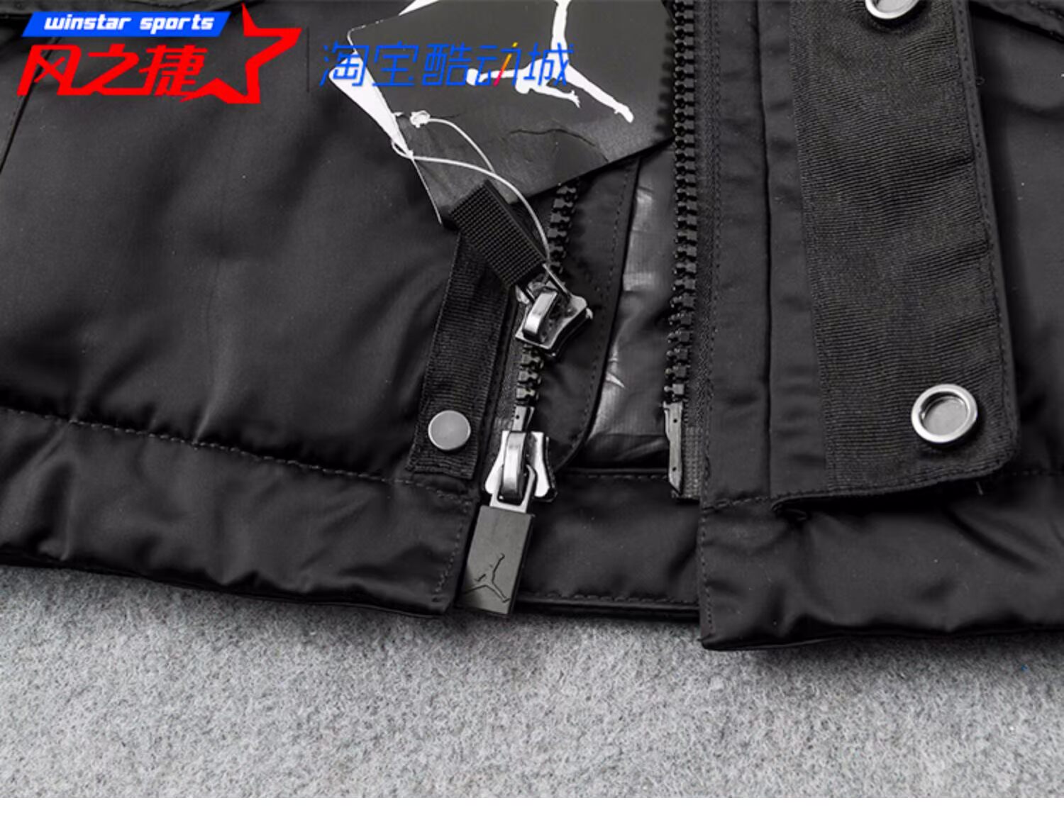 AIR JORDAN cho trẻ em thể thao và giải trí ấm áp trùm đầu xuống áo khoác dài 84321JK368 - Thể thao xuống áo khoác áo khoác mũ lông