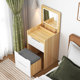 Dressing Table, Small Flip-Top Storage Cabinet, Bedroom Small Apartment, Stool Integrated Chest of Drawers, Bedside Dressing Table