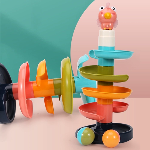 Башенка с рельсами, горка, игрушка, 0-3 лет, раннее развитие