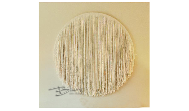 Tấm thảm nghệ thuật màu xanh Châu Âu in tay dệt boho tấm thảm nhuộm trang trí tranh dân tộc gió tròn thảm treo tường mandala