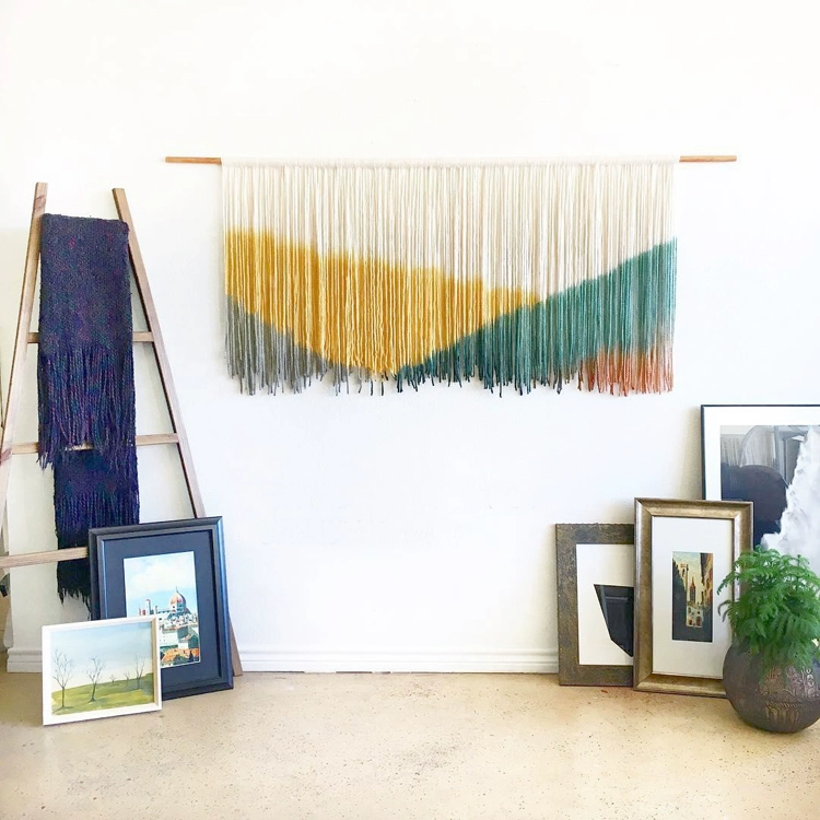 Blue Art Square in Bắc Âu Bohemian Dệt thủ công tấm thảm B & B nghệ thuật tấm thảm mềm đóng gói bạt thảm treo tường 2m